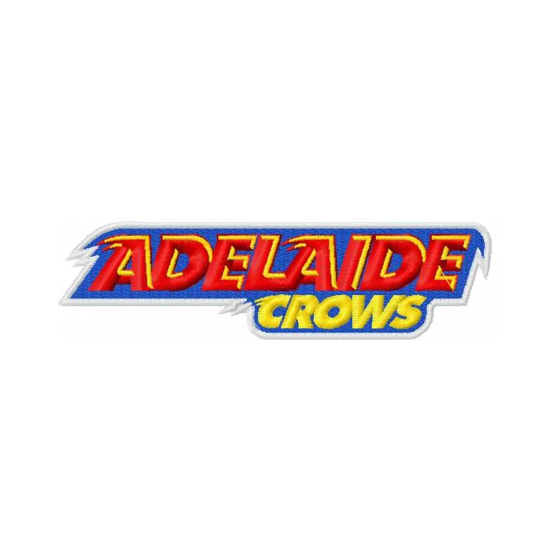 Adelaide Crows logo 2 embroidery design preview showcasing detailed stitching for Australian Football League enthusiasts.