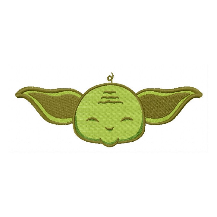Cute Yoda 4 embroidery design - Embroidery Design