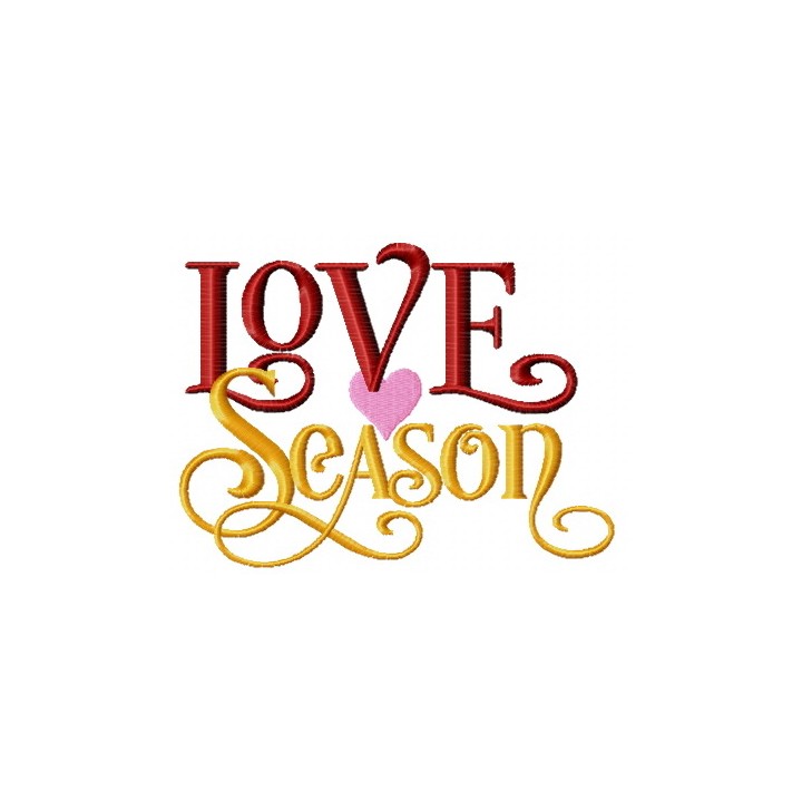 Love season embroidery design - Embroidery Design