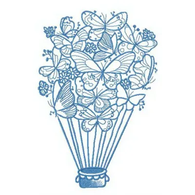 Preview of the Fantastic hot air balloon embroidery design featuring vibrant colors and intricate details.