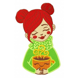 Coffee time 3 embroidery design - Embroidery Design
