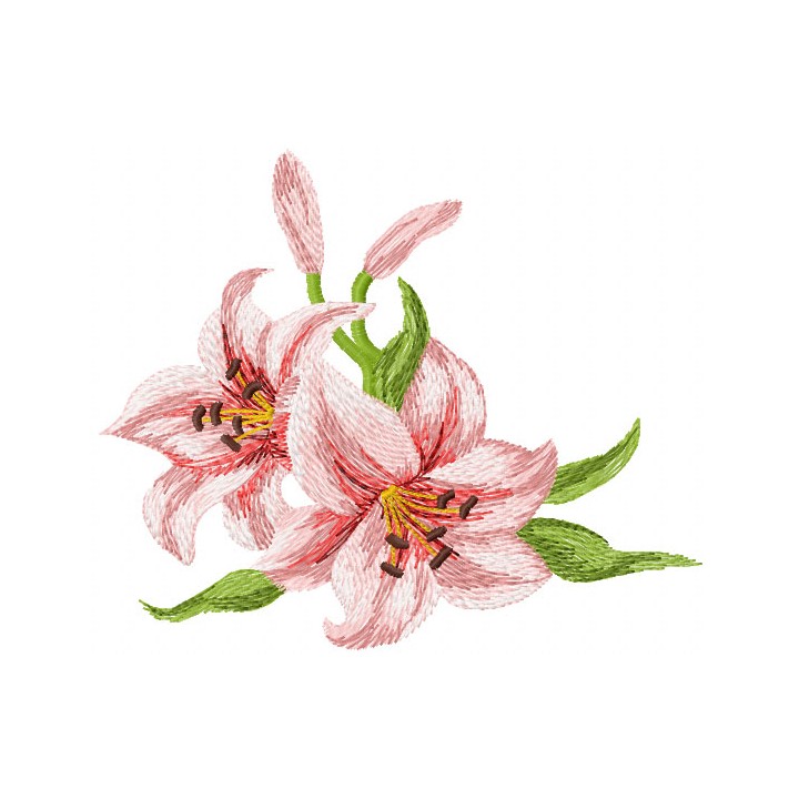 Big Lily 2 embroidery design - Embroidery Design