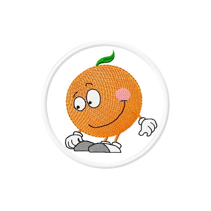 Orange embroidery design - Embroidery Design