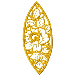 Rose lace embroidery design - Embroidery Design