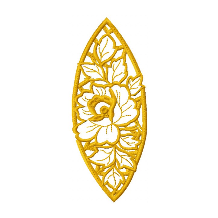 Rose lace embroidery design - Embroidery Design