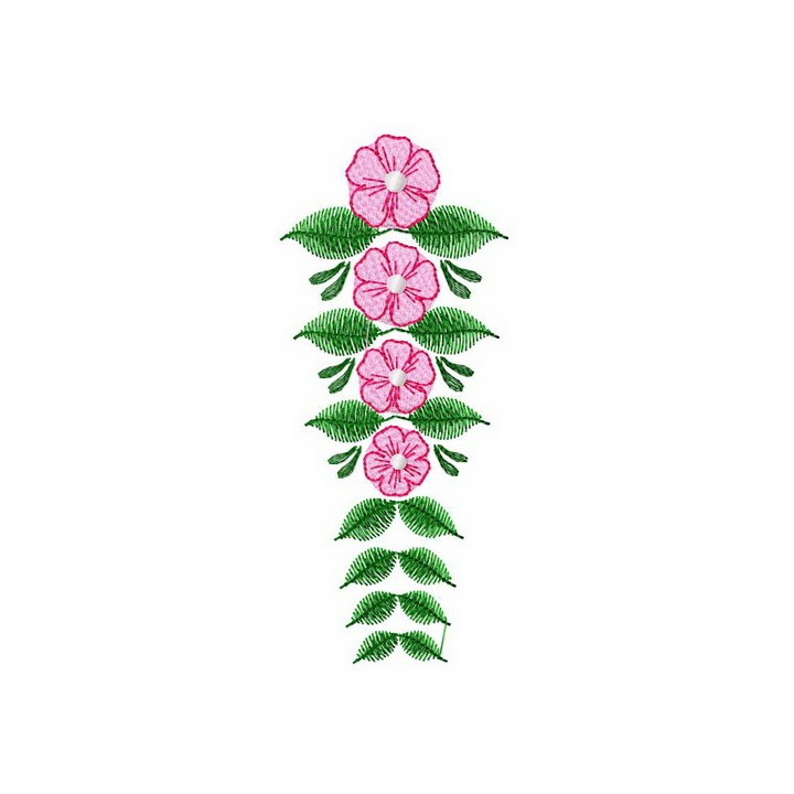 Flower pattern 4 embroidery design - Embroidery Design