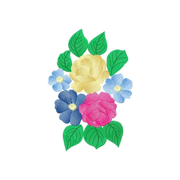 Bouquet 3 embroidery design - Embroidery Design