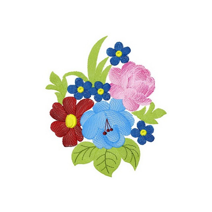Bouquet 4 embroidery design - Embroidery Design