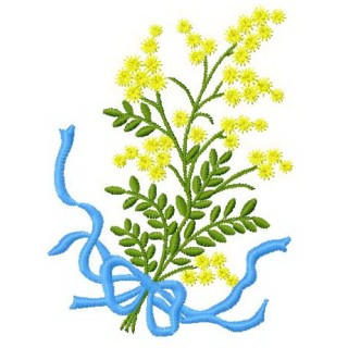 Mimosa embroidery design - Embroidery Design
