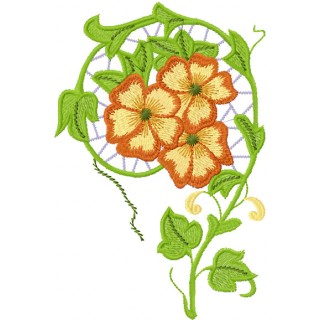 Lace flower 4 embroidery design - Embroidery Design