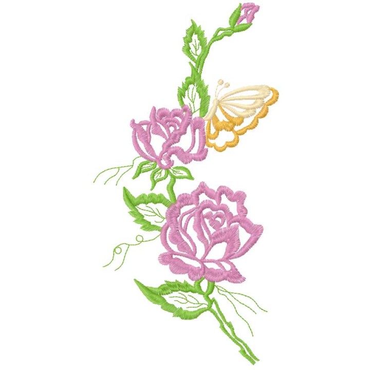 Big rose 15 embroidery design - Embroidery Design