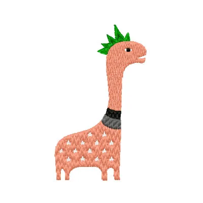 Preview of a Cute Dino embroidery design featuring a playful dinosaur motif for creative stitching projects.