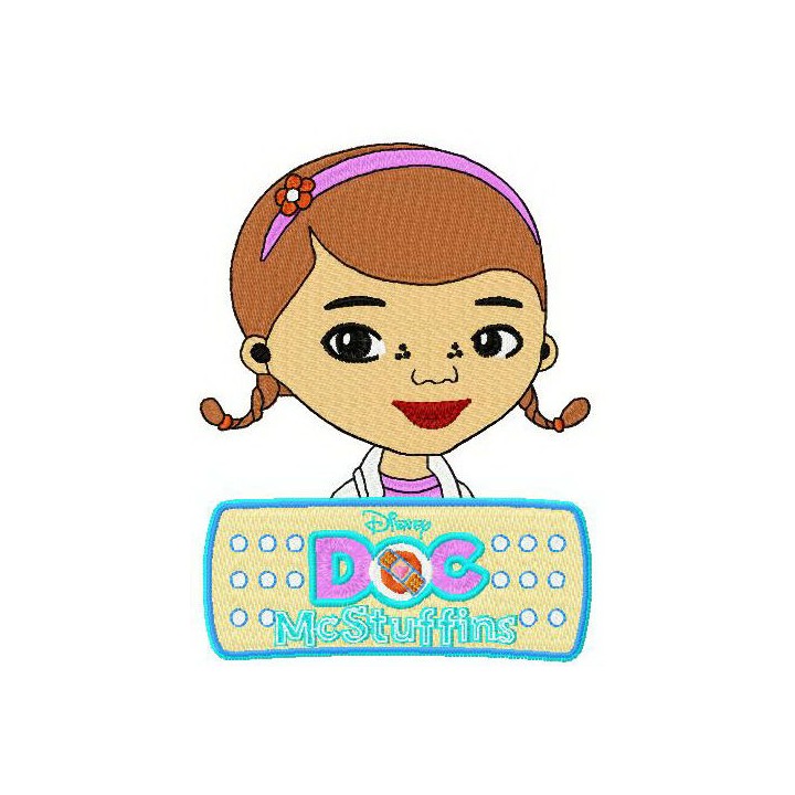 Doc McStuffins and logo embroidery design - Embroidery Design