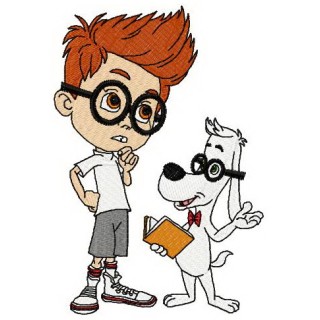 Sherman thinking embroidery design - Embroidery Design