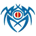 Tribal bug embroidery design showcasing intricate symbols, ideal for embellishing t-shirts and tote bags.