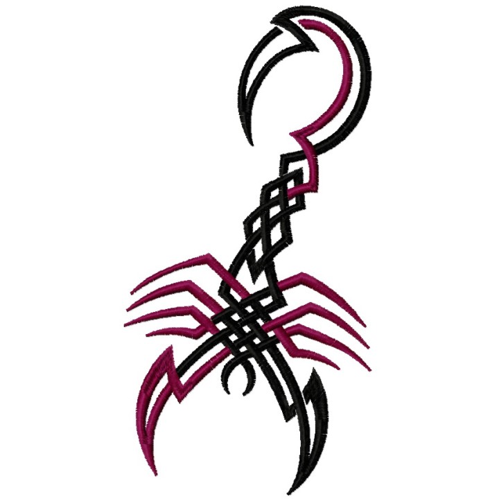Tribal scorpion 1 embroidery design - Embroidery Design