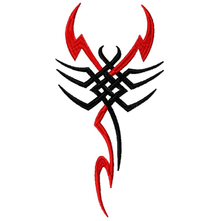 Tribal scorpion 2 embroidery design - Embroidery Design