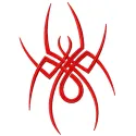 Tribal spider embroidery design showcasing intricate patterns suitable for various fabric items.