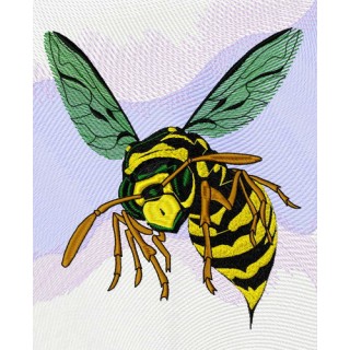 Wasp embroidery design - Embroidery Design