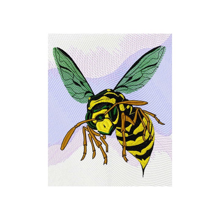 Wasp embroidery design - Embroidery Design