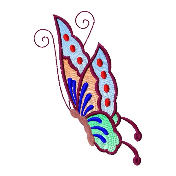 Butterfly 12 embroidery design - Embroidery Design