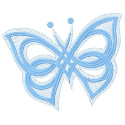 Butterfly 3 embroidery design showcasing intricate stitching patterns in vibrant colors, perfect for various fabric projects.