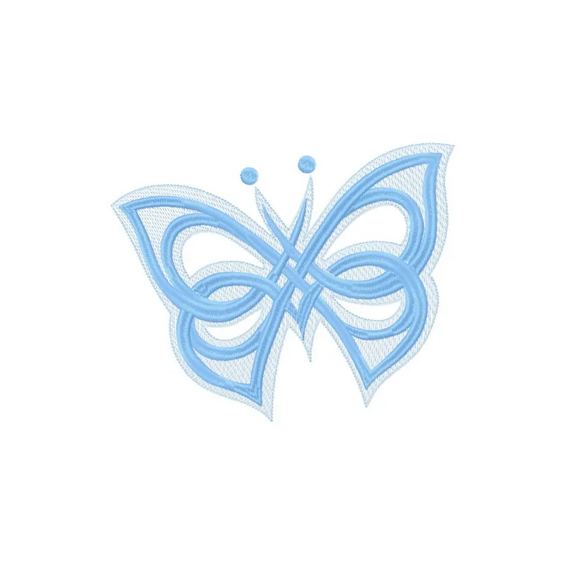 Butterfly 3 embroidery design showcasing intricate stitching patterns in vibrant colors, perfect for various fabric projects.