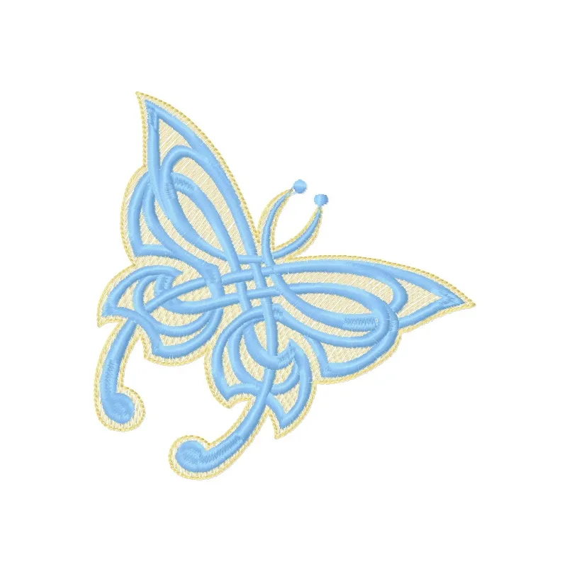 Butterfly 2 embroidery design showcasing a colorful insect motif for stitching on fabric projects.