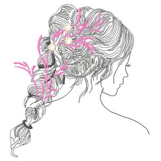 Any hairstyles here 3 embroidery design - Embroidery Design