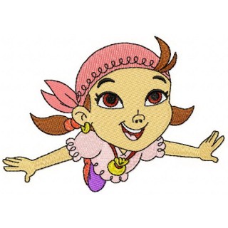 Izzy flying embroidery design - Embroidery Design