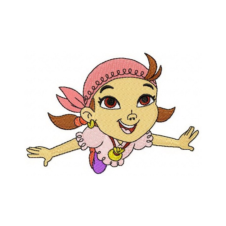 Izzy flying embroidery design - Embroidery Design