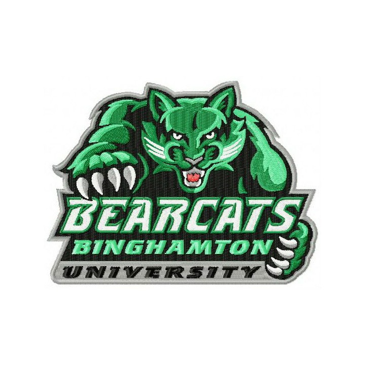 Binghamton Bearcats logo embroidery design - Embroidery Design