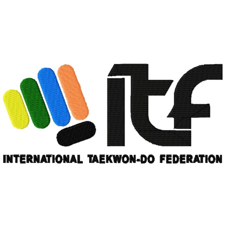 International Taekwon-do Federation logo 2 embroidery design - Embroidery Design