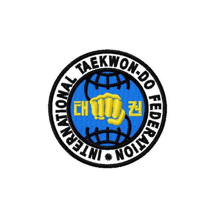 International Taekwon-do Federation logo embroidery design - Embroidery Design