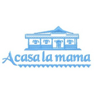 Acasa la Mama logo embroidery design - Embroidery Design