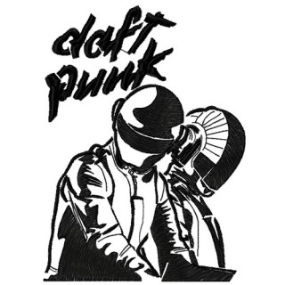 Daft punk embroidery design - Embroidery Design