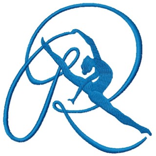 Gymnast embroidery design - Embroidery Design