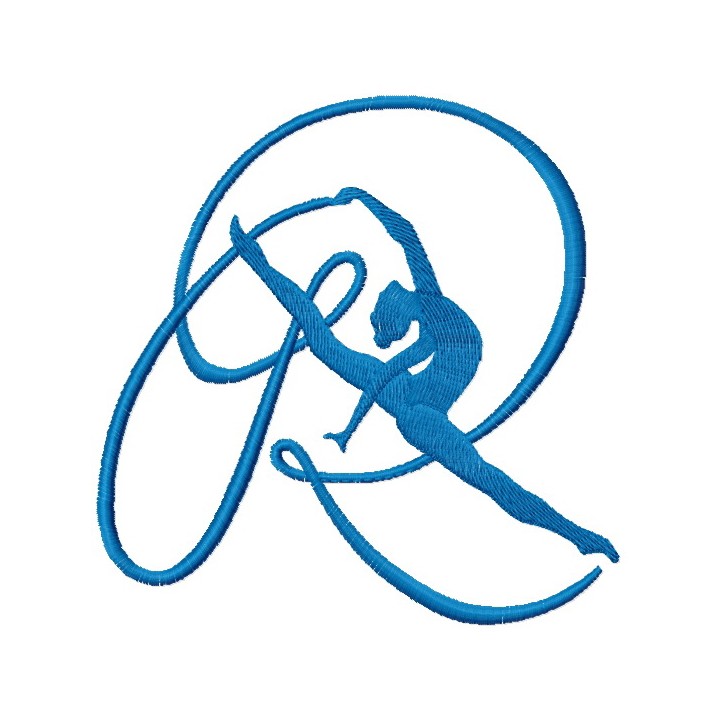 Gymnast embroidery design - Embroidery Design