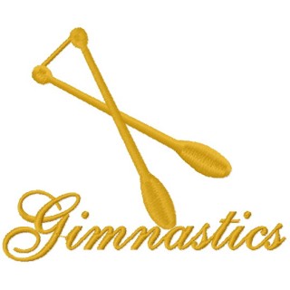 Gymnastics embroidery design - Embroidery Design