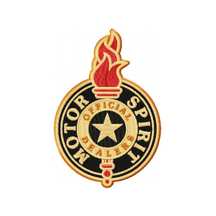 Motor spirit logo embroidery design - Embroidery Design