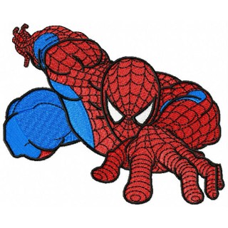 Spiderman climbing 2 embroidery design - Embroidery Design