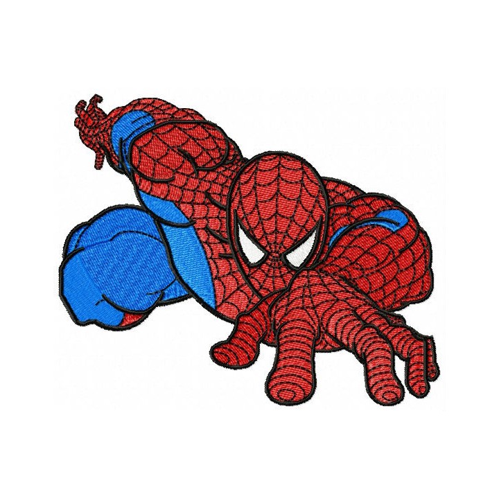 Spiderman climbing 2 embroidery design - Embroidery Design