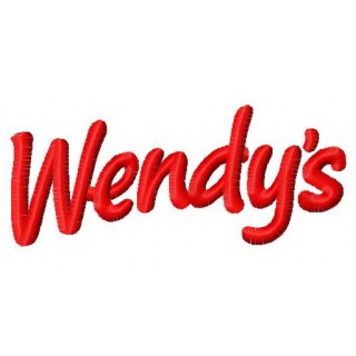 Wendy's logo 3 embroidery design - Embroidery Design