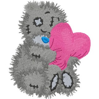 Teddy Bear with heart embroidery design - Embroidery Design