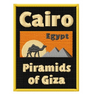 Egypt badge embroidery design - Embroidery Design
