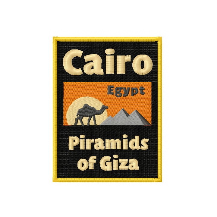 Egypt badge embroidery design - Embroidery Design