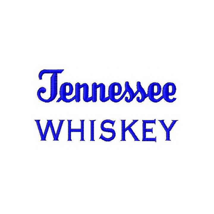 Tennessee whiskey embroidery design - Embroidery Design