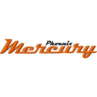Phoenix Mercury logo 2 embroidery design - Embroidery Design