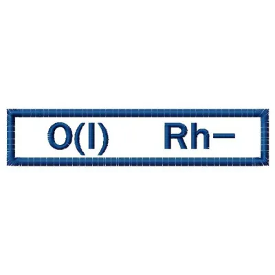 Preview of Blood type 1 embroidery design featuring a bold and recognizable symbol for police and emergency services.
