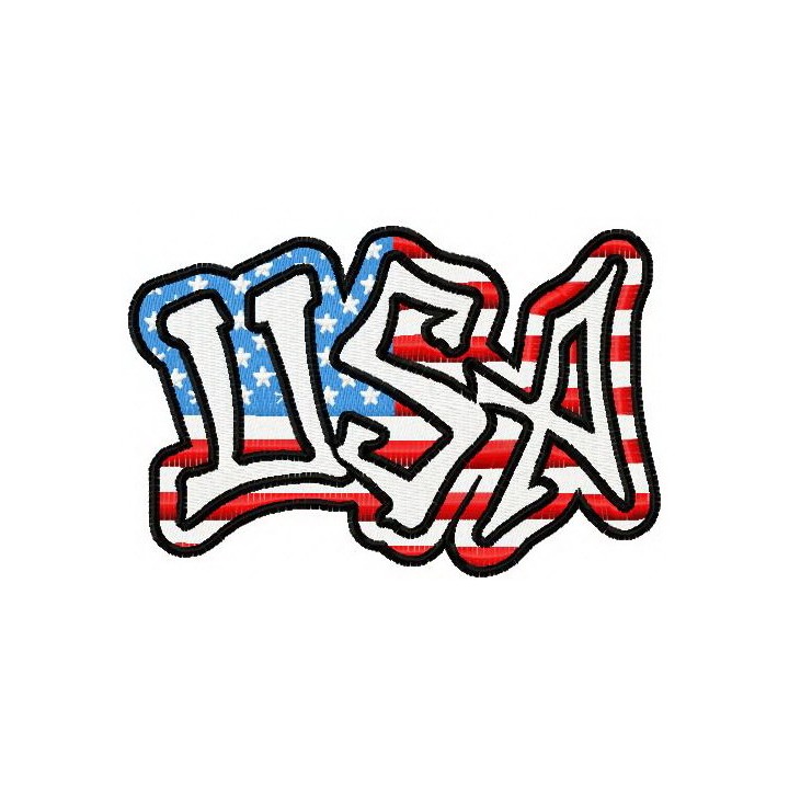 USA 2 embroidery design - Embroidery Design